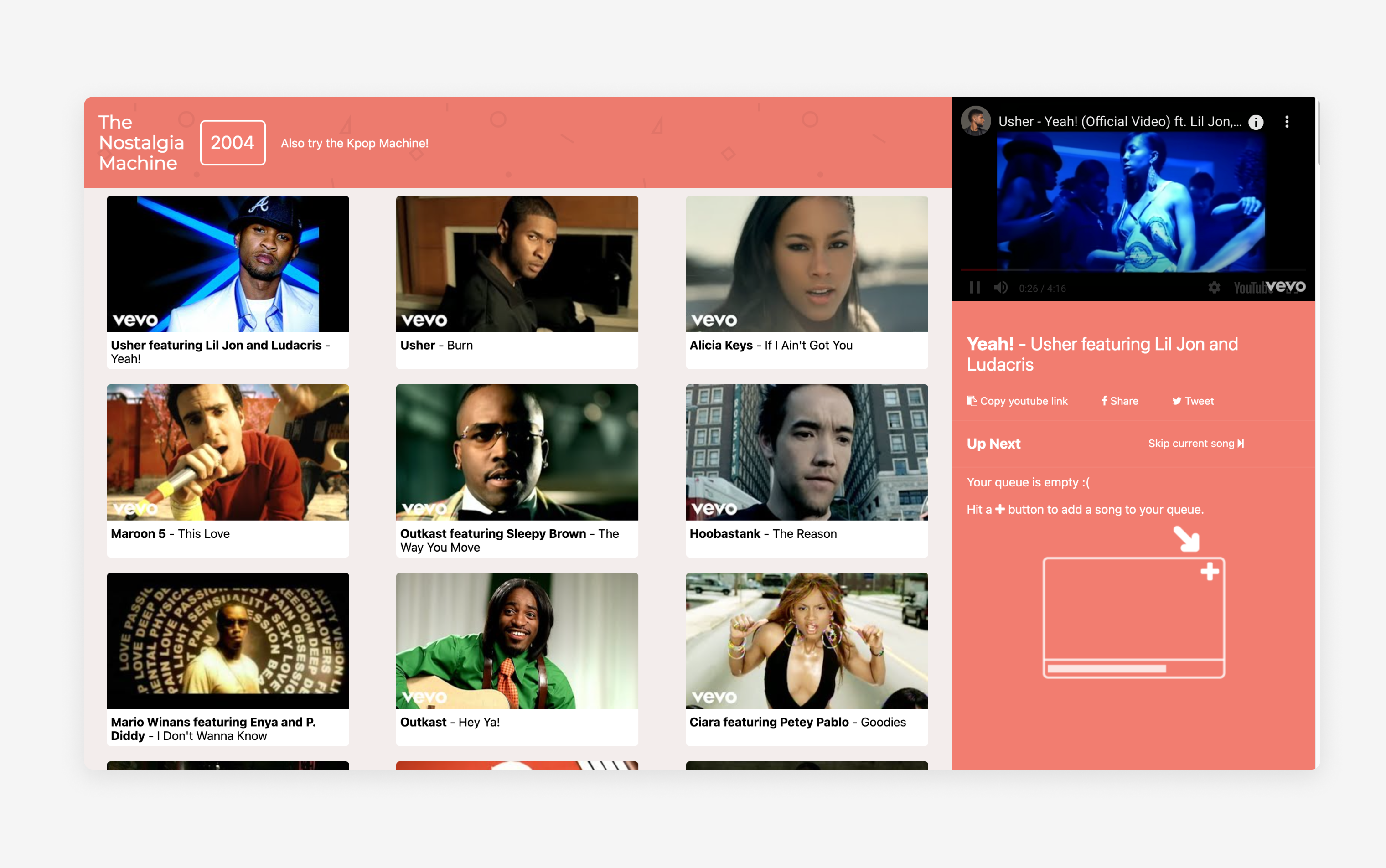 The Nostalgia Machine UI